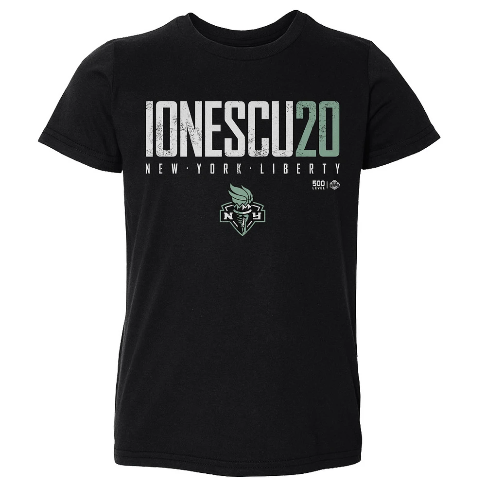 Toddler 500 Level Sabrina Ionescu Black New York Liberty Elite T-Shirt