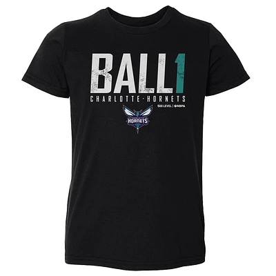 Toddler 500 Level LaMelo Ball Black Charlotte Hornets Elite T-Shirt