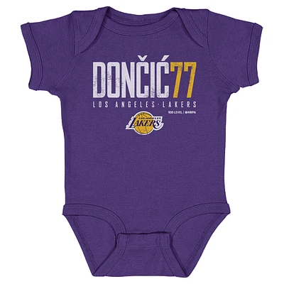 Infant 500 Level Luka Dončić Purple Los Angeles Lakers Elite Bodysuit