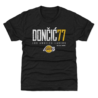 Youth 500 Level Luka Dončić Black Los Angeles Lakers Elite T-Shirt