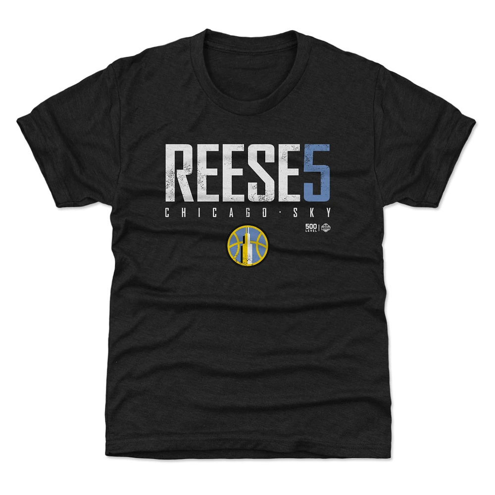 Youth 500 Level Angel Reese Black Chicago Sky Elite T-Shirt