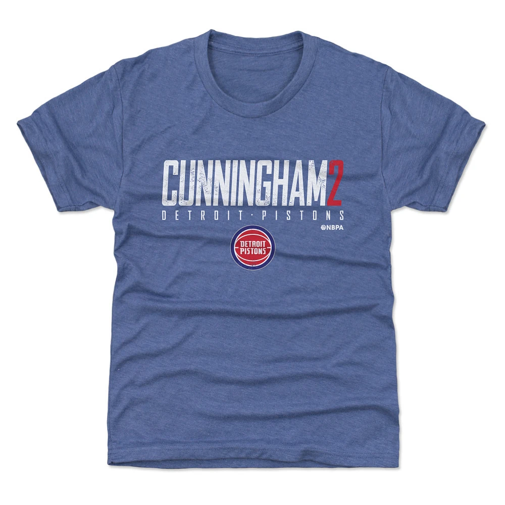 Youth 500 Level Cade Cunningham Blue Detroit Pistons Elite T-Shirt
