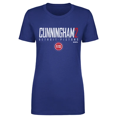 Women's 500 Level Cade Cunningham Blue Detroit Pistons Elite T-Shirt