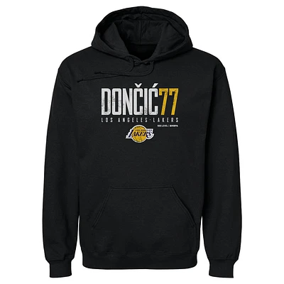 Men's 500 Level Luka Dončić Black Los Angeles Lakers Elite Pullover Hoodie