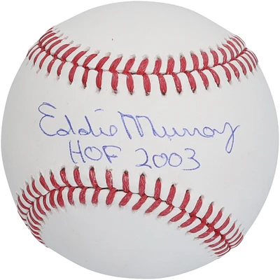 Eddie Murray Baltimore Orioles Autographed Baseball with "HOF 2003" Inscription