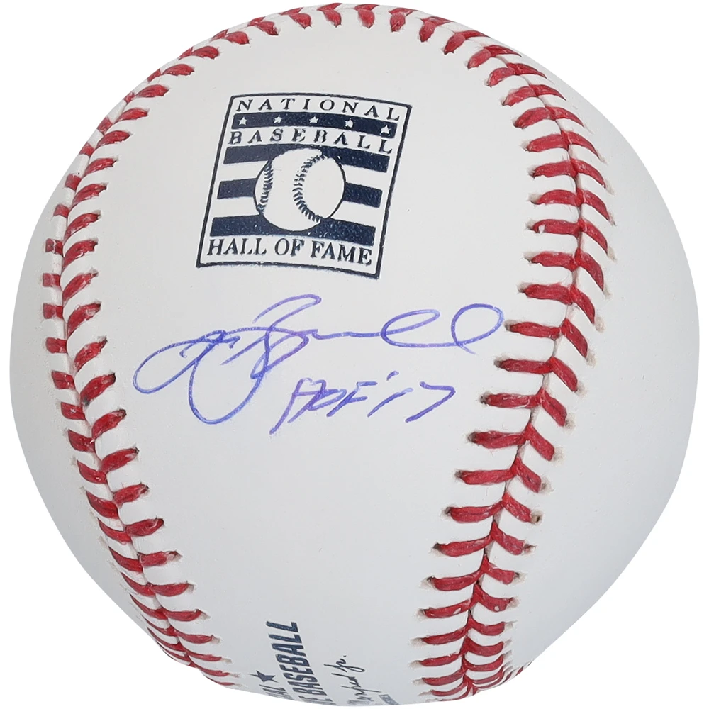 Jeff Bagwell Houston Astros Autographed Hall of Fame Logo Baseball with "HOF 17" Inscription