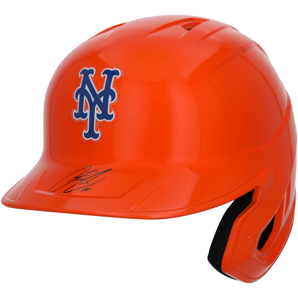 Francisco Lindor New York Mets Autographed Alternate Chrome Replica Batting Helmet