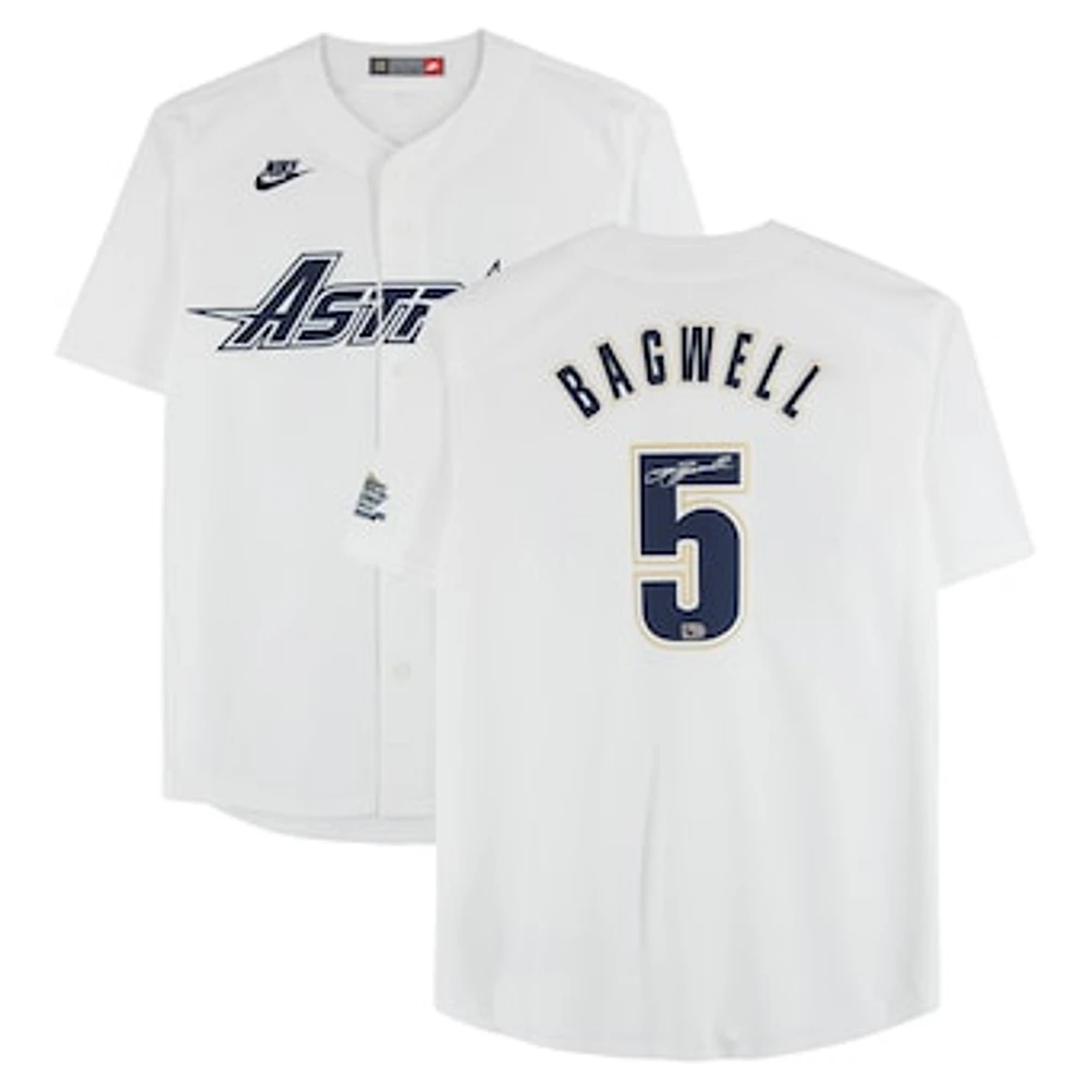 Jeff Bagwell Houston Astros Autographed White Nike Cooperstown Limited Jersey