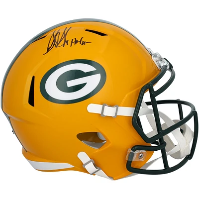 Sterling Sharpe Green Bay Packers Autographed Riddell Speed Replica Helmet with "HOF 25" Inscription