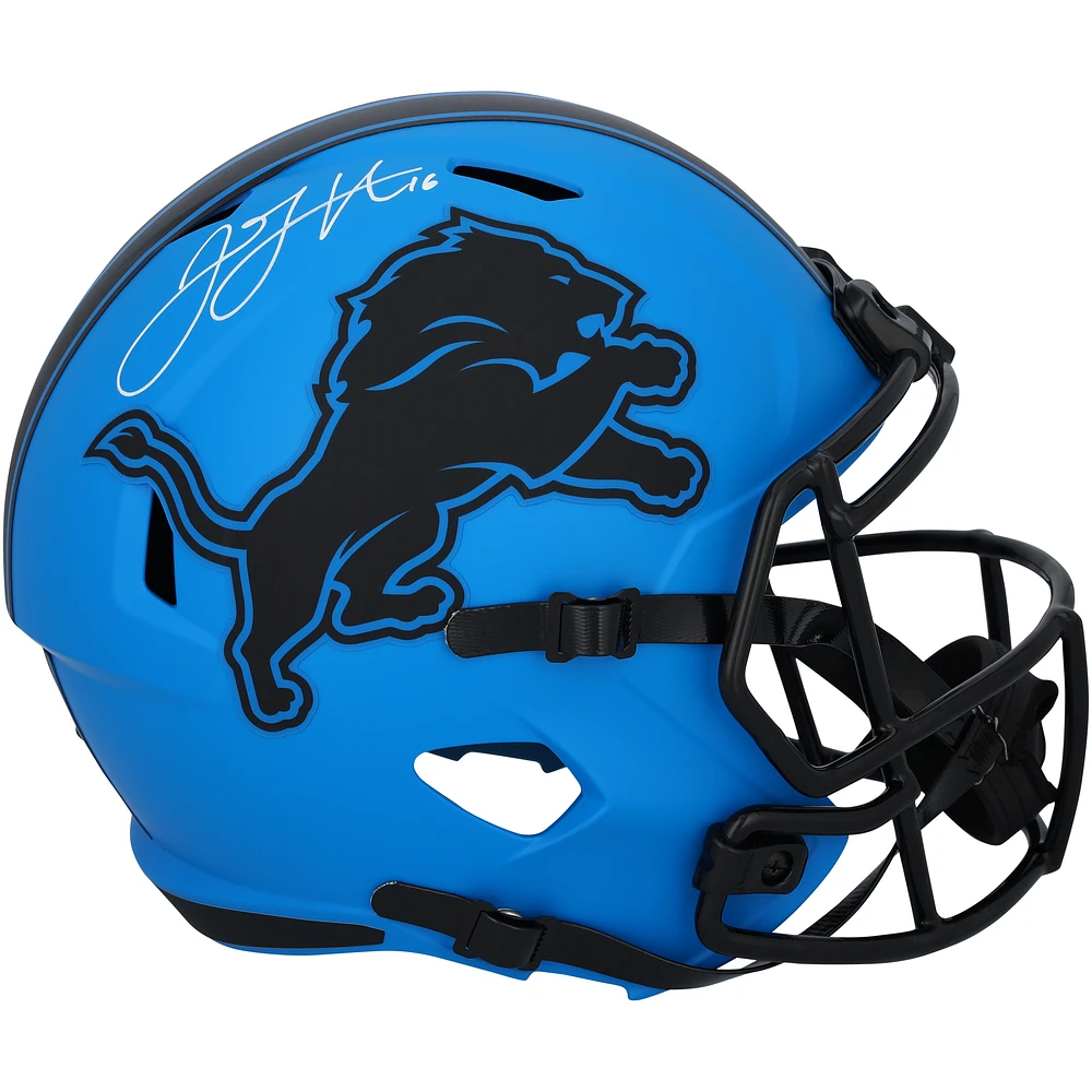 Jared Goff Detroit Lions Autographed Riddell Rave Speed Replica Helmet