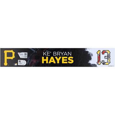 Ke'Bryan Hayes Pittsburgh Pirates Player-Issued #13 Nameplate from 2025 MLB Spring Training
