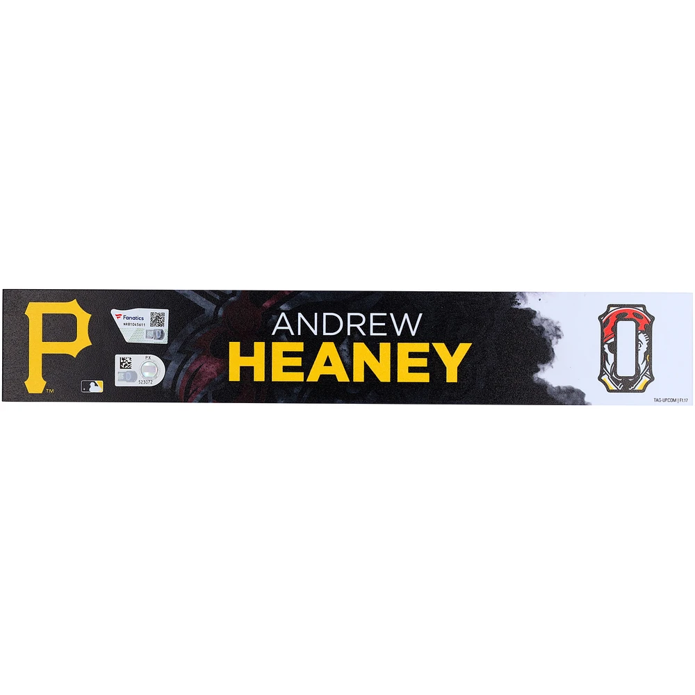 Andrew Heaney Pittsburgh Pirates Player-Issued #0 Nameplate from 2025 MLB Spring Training