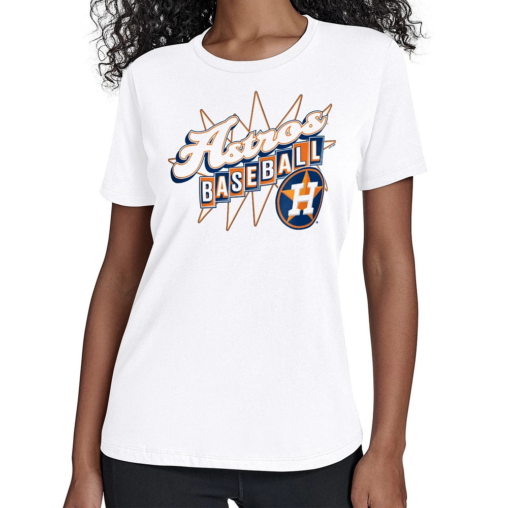 Women's Starter White Houston Astros Drive-In T-Shirt