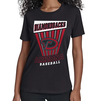Women's Starter Black Arizona Diamondbacks Poster Print T-Shirt