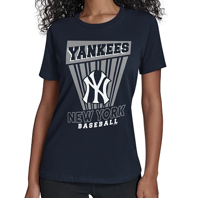 Women's Starter Navy New York Yankees Poster Print T-Shirt