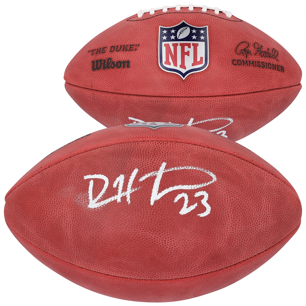 Devin Hester Chicago Bears Autographed Wilson Duke Full Color Football
