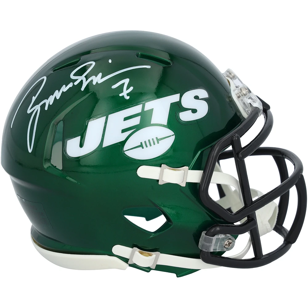Boomer Esiason New York Jets Autographed Riddell Speed Mini Helmet