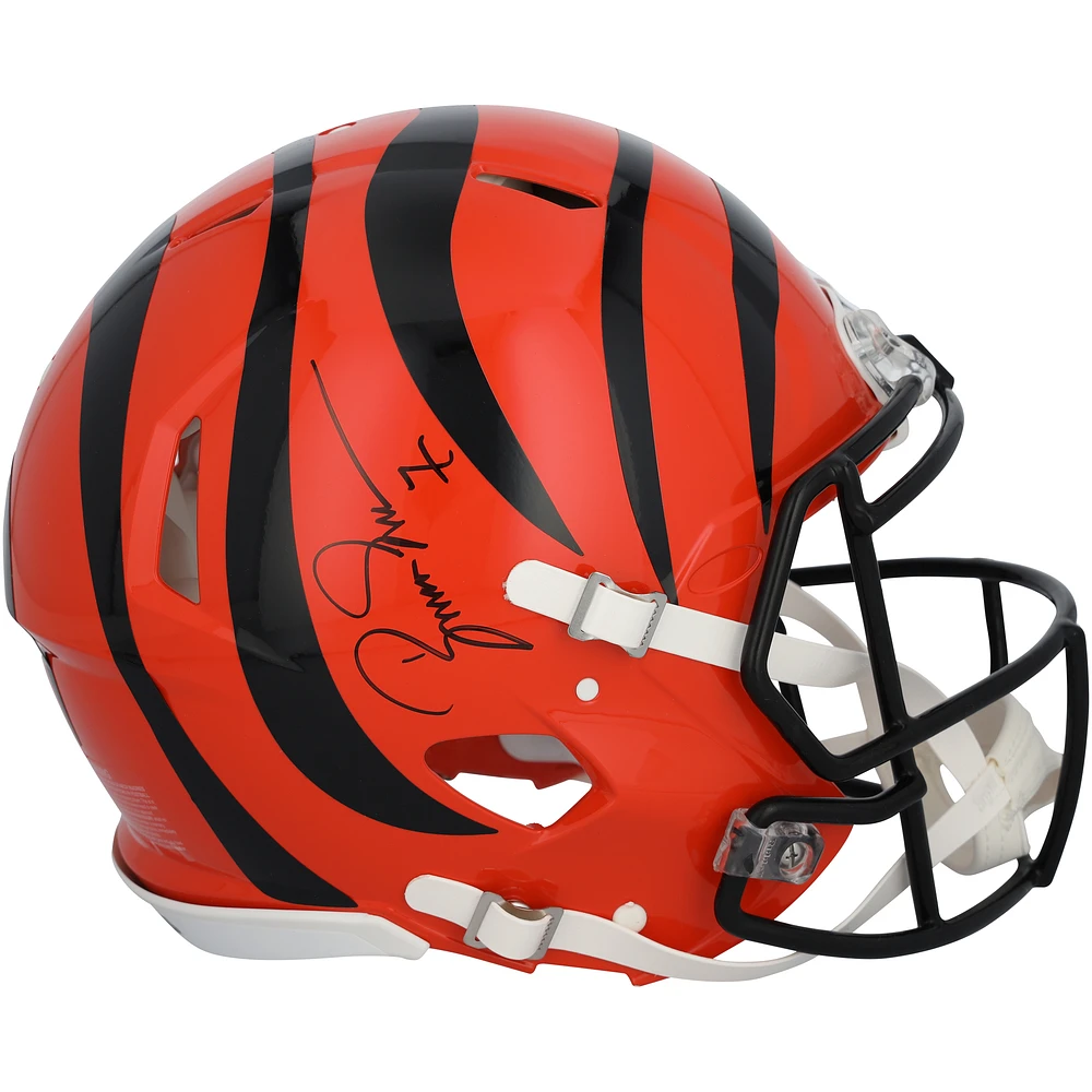 Boomer Esiason Cincinnati Bengals Autographed Riddell Speed Authentic Helmet