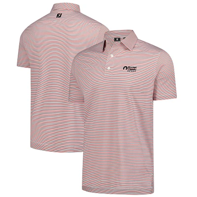 Men's FootJoy Red Rocket Classic Emory Stripe Lisle ProDry Polo