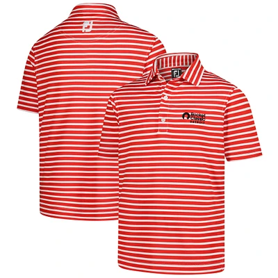Youth FootJoy Red Rocket Classic Stripe Pique ProDry Polo