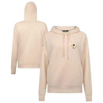 Women's Levelwear Khaki San Diego Padres Cooperstown Collection Adorn Core Logo Pullover Hoodie