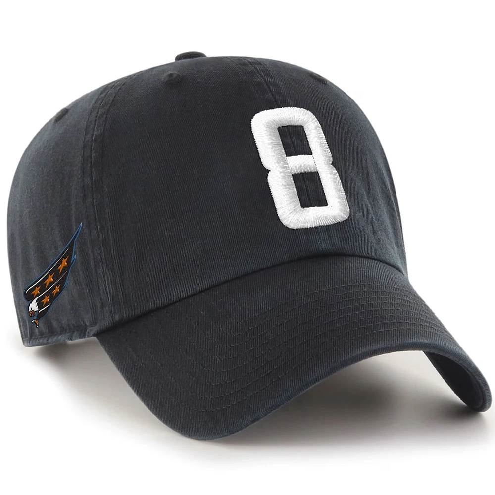 Men's '47 Alexander Ovechkin Black Washington Capitals Clean Up Adjustable Hat