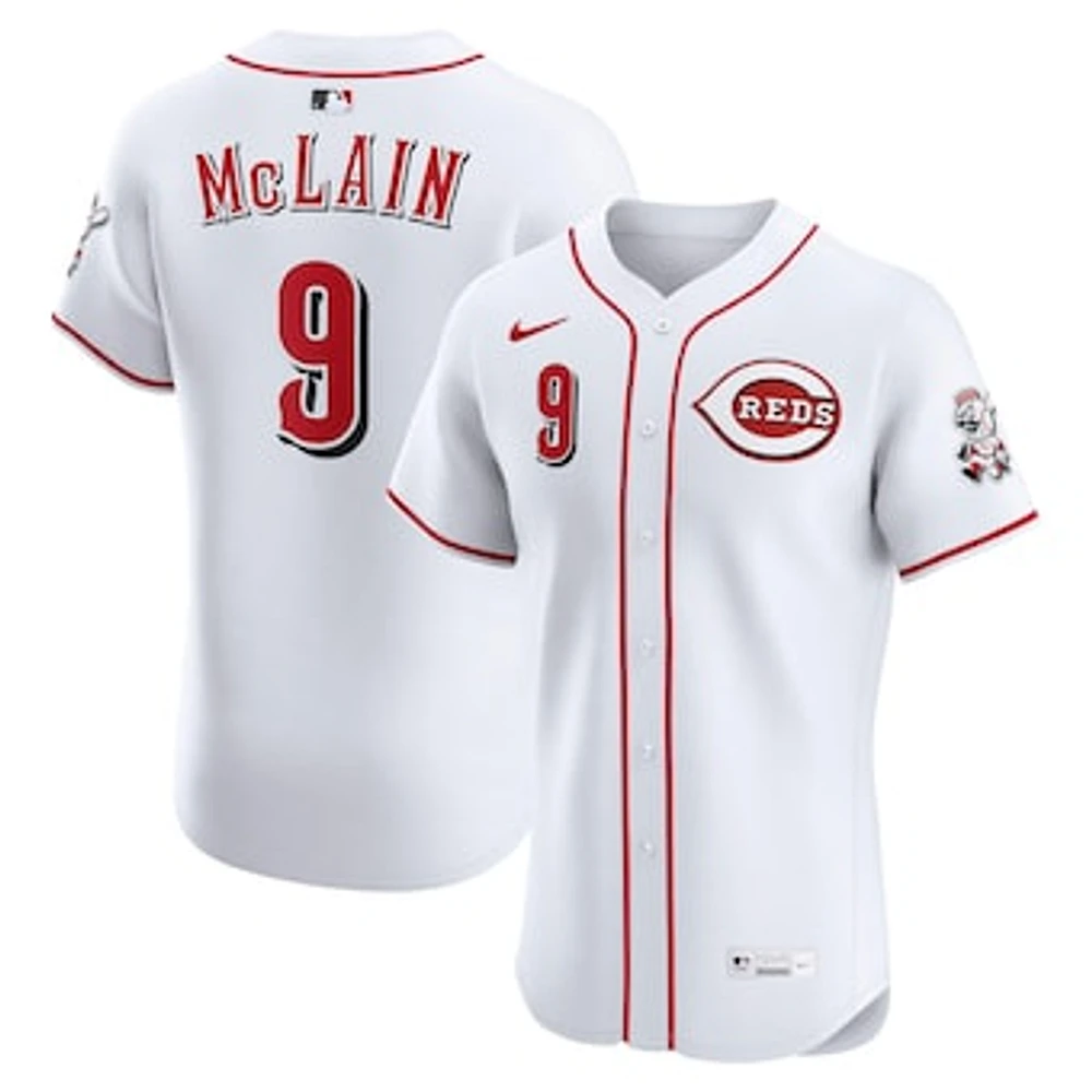 Men's Nike Matt McLain White Cincinnati Reds Home Elite Jersey