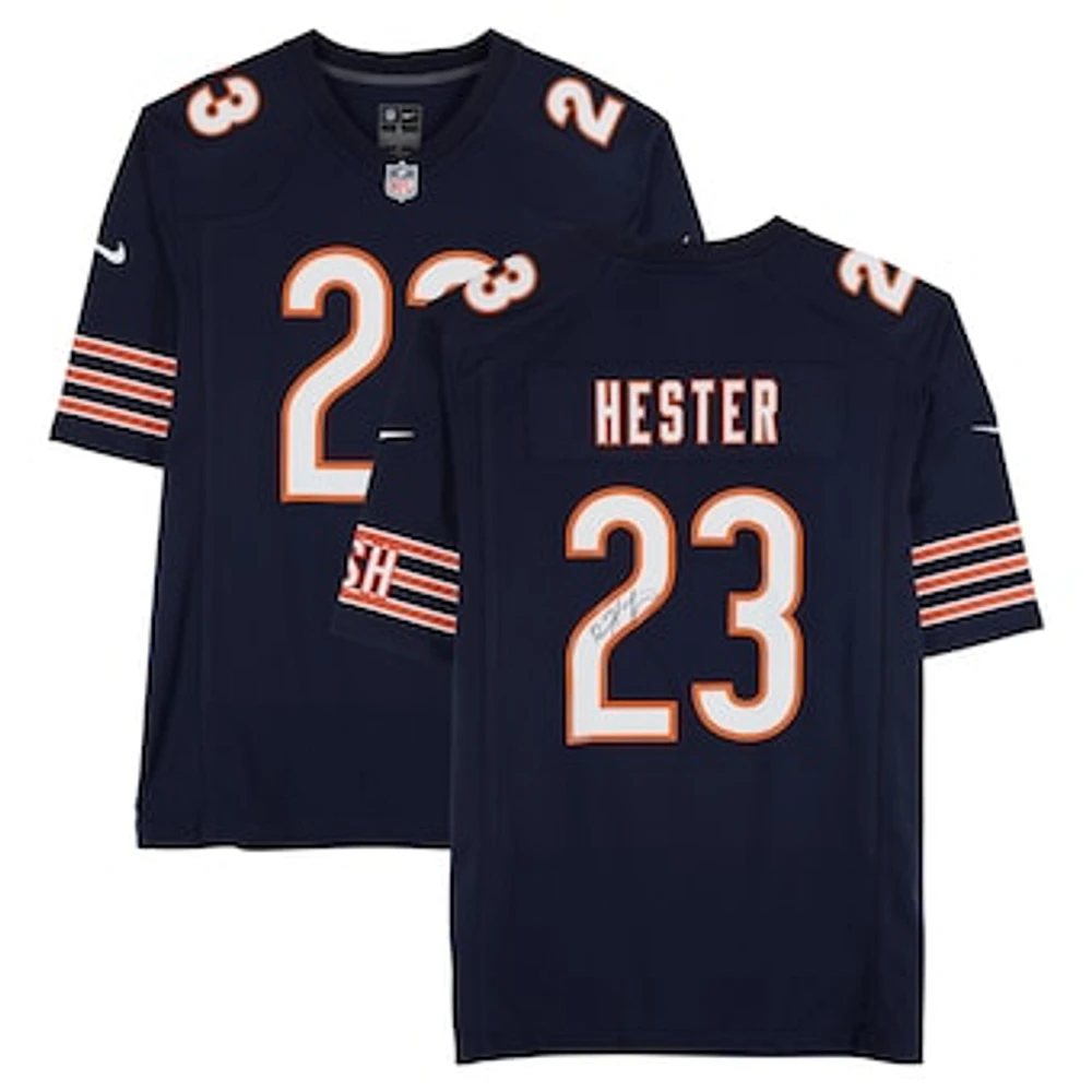 Devin Hester Chicago Bears Autographed Navy Nike Game Jersey