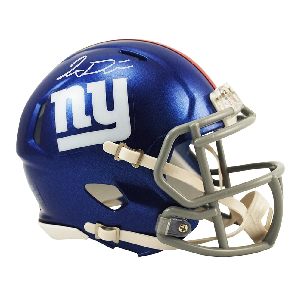 Jaxson Dart New York Giants Autographed Riddell Speed Mini Helmet