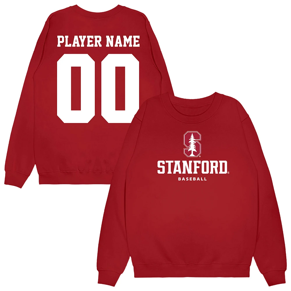 Unisex Cardinal Stanford NIL Pick-A-Player Baseball Sweatshirt
