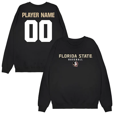 Unisex Black Florida State Seminoles NIL Pick-A-Player Baseball Sweatshirt