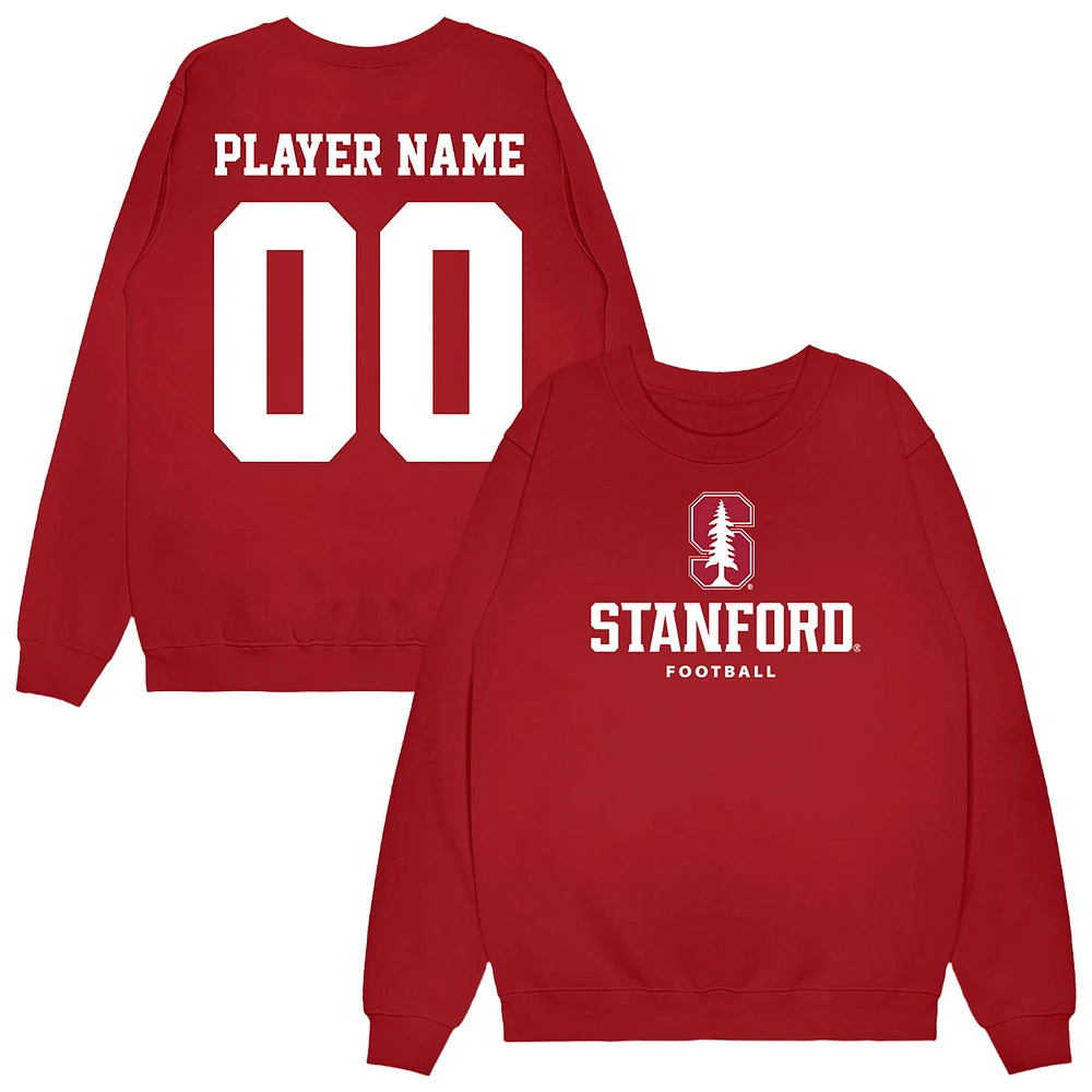 Unisex Cardinal Stanford NIL Pick-A-Player Football Sweatshirt