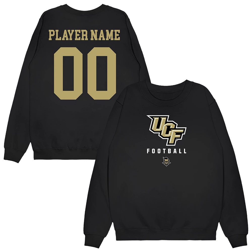 Unisex Black UCF Knights NIL Pick-A-Player Football Sweatshirt