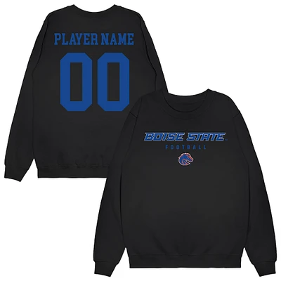 Unisex Black Boise State Broncos NIL Pick-A-Player Football Sweatshirt