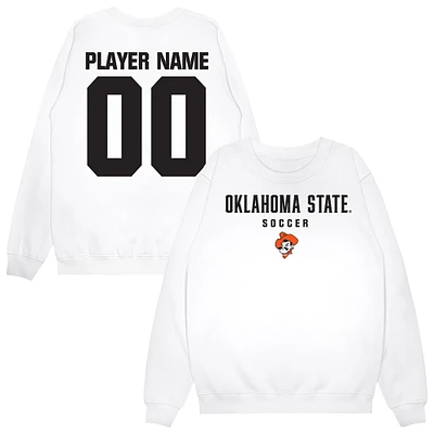 Unisex White Oklahoma State Cowboys NIL Pick-A-Player Women's Soccer Sweatshirt