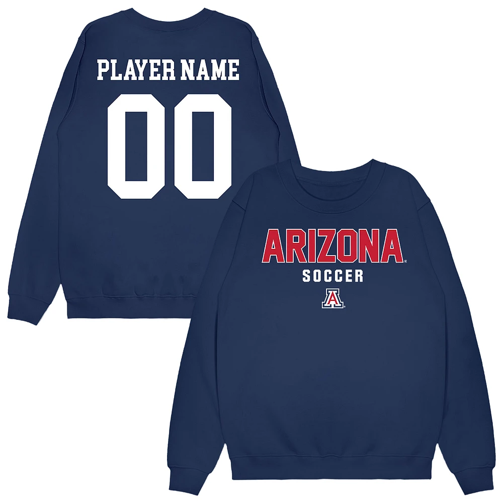 Unisex Navy Arizona Wildcats NIL Pick-A-Player Women's Soccer Sweatshirt