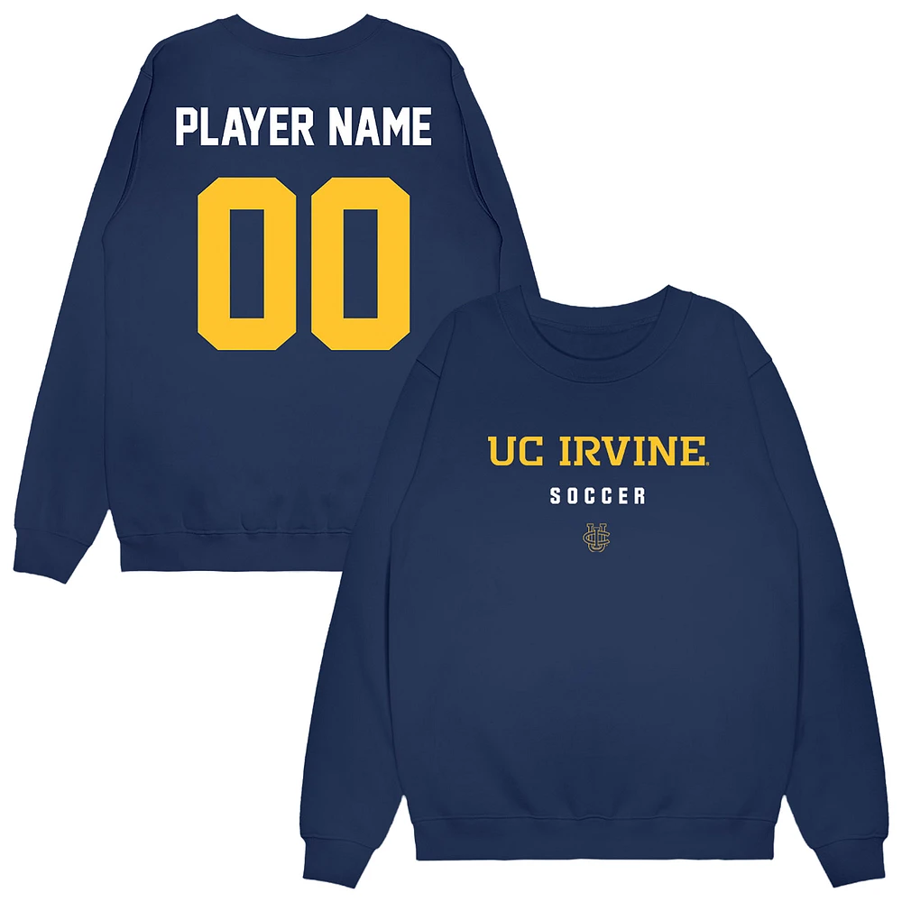 Unisex Navy UC Irvine Anteaters NIL Pick-A-Player Women's Soccer Sweatshirt
