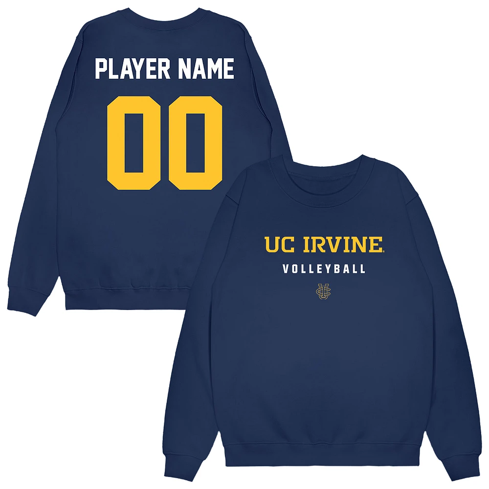 Unisex Navy UC Irvine Anteaters NIL Pick-A-Player Women's Volleyball Sweatshirt