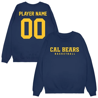Unisex Navy Cal Bears NIL Pick-A-Player Men's Basketball Sweatshirt