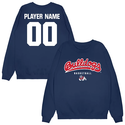 Unisex Navy Fresno State Bulldogs NIL Pick-A-Player Men's Basketball Sweatshirt