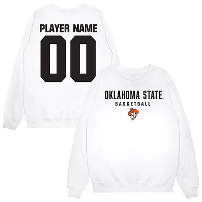 Unisex White Oklahoma State Cowboys NIL Pick-A-Player Women's Basketball Sweatshirt