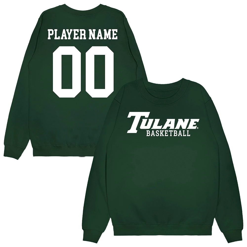 Unisex Green Tulane Wave NIL Pick-A-Player Women's Basketball Sweatshirt