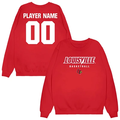 Unisex Red Louisville Cardinals NIL Pick-A-Player Women's Basketball Sweatshirt