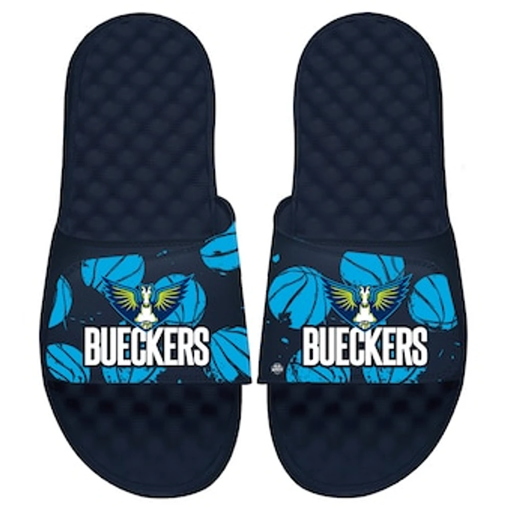 Unisex ISlide Paige Bueckers Navy Dallas Wings 2025 WNBA Draft Pattern Slide Sandals