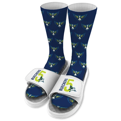 Youth ISlide Paige Bueckers White Dallas Wings 2025 WNBA Draft Socks & Slides Bundle