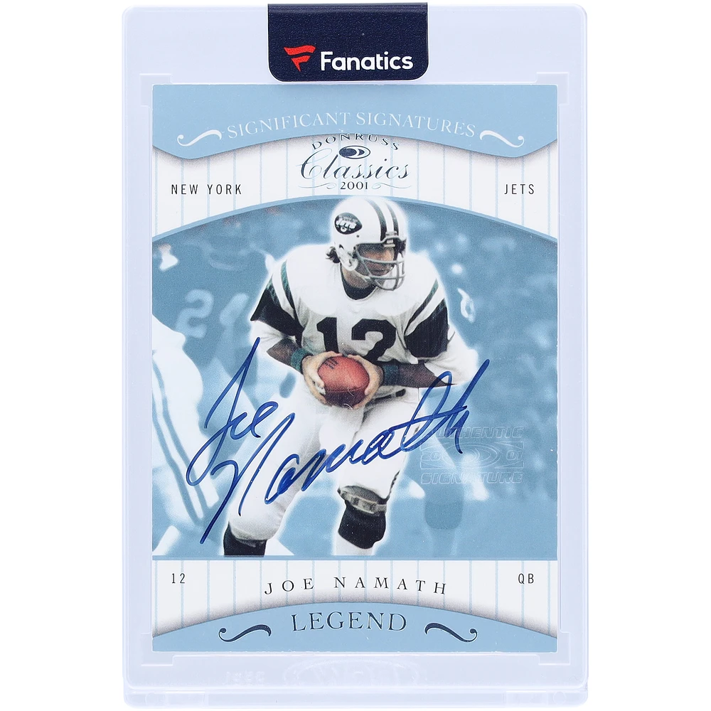 Joe Namath New York Jets Autographed 2001 Donruss Classics Significant Signatures #185 Card