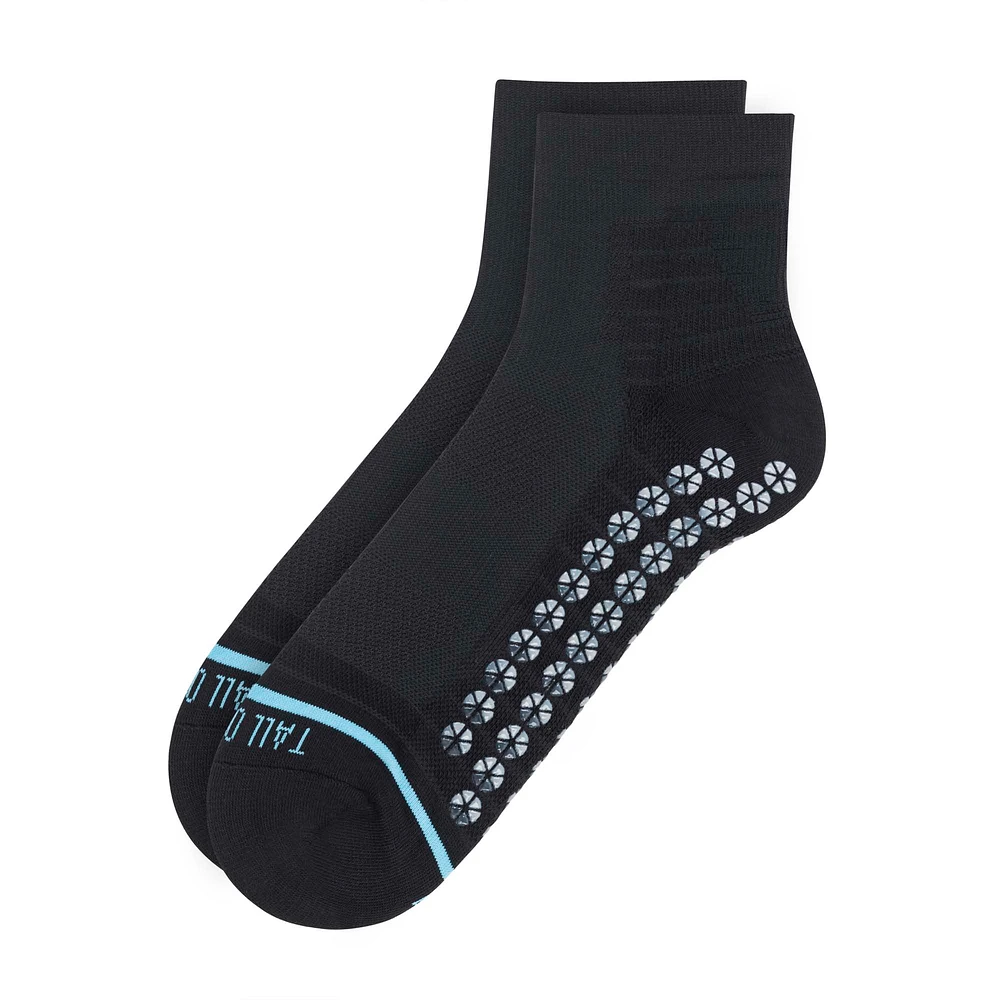 Men's Tall Order All Sport Performance Quarter Crew Gripper Socks