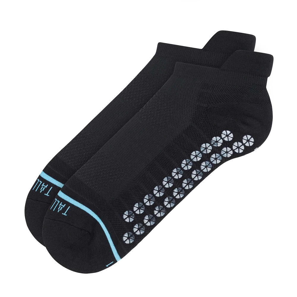 Unisex Tall Order Black Low-Cut Non-Slip Gripper Socks