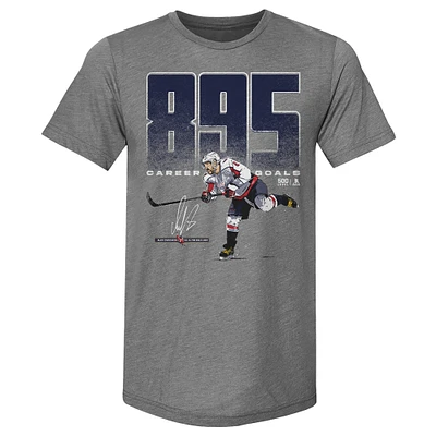 Men's 500 Level Alexander Ovechkin Washington Capitals NHL All-Time Leading Goal Scorer Tri-Blend Bold T-Shirt