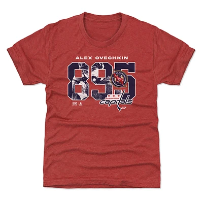 Youth 500 Level Alexander Ovechkin Washington Capitals NHL All-Time Leading Goal Scorer Overlay T-Shirt
